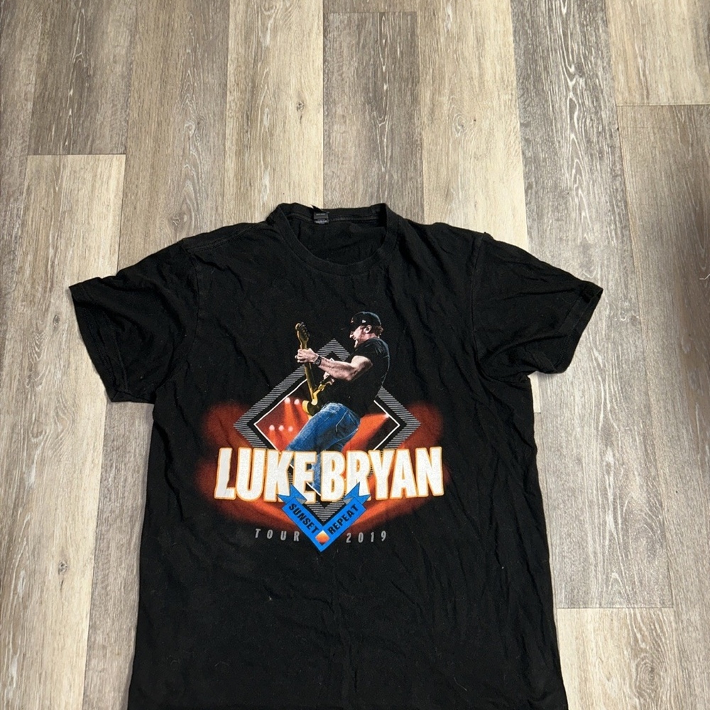Luke Bryan Concert  T-Shirt Sunset Repeat Tour 2019 Size L